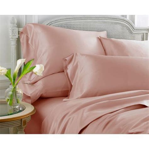 Luxury gold embroidery satin silk jacquard bedding set. Whispersilk Rose Queen Sheet Set Scent Sation, Inc. Sheet ...