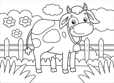 Download and print these cow printable coloring pages for free. Cow coloring page | Free Printable Coloring Pages