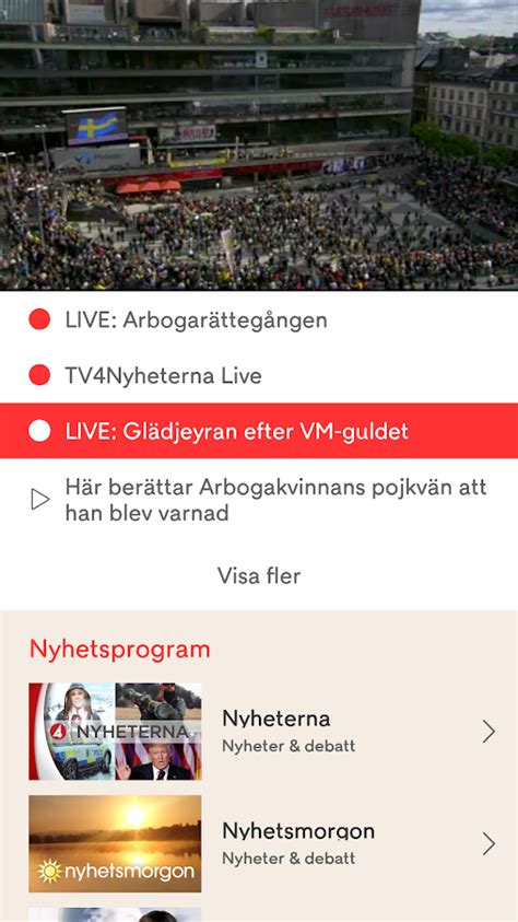 Log in to tv4 play and watch popular shows news broadcasts clips and lots of other stuff for free whenever you want. TV4 Play - Android-appar på Google Play