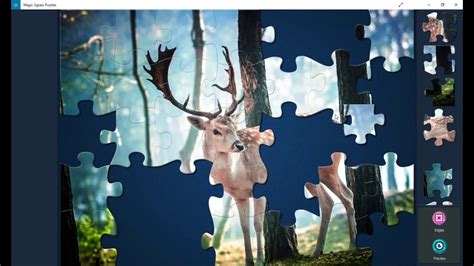 Jigsaw puzzles is a free game for adults with the biggest online jigsaw puzzle collection hd! Fallow Deer in a Forest - GamePlay : Magic Jigsaw Puzzle ...