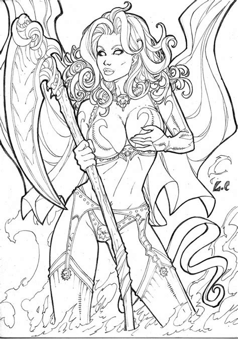 Anime angel coloring pages anime coloring page anime sailor moon. Lady Death by LCFreitas on DeviantArt