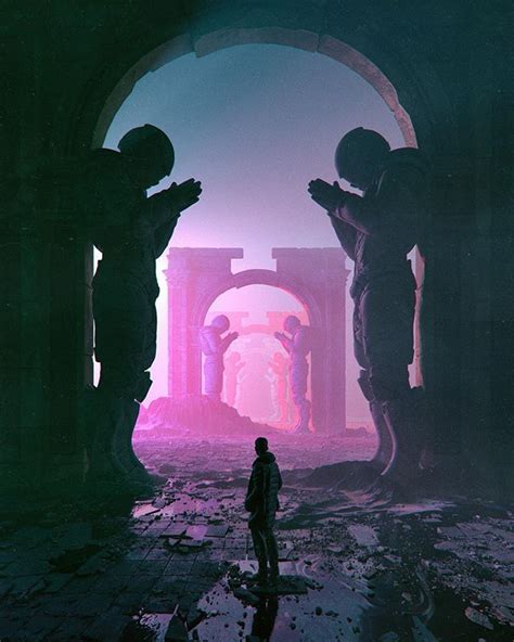 Beeple is mike winkelmann, a graphic designer from charleston, sc, usa who does a variety of digital artwork including short films, creative commons vj loops. Instagram 上的 beeple：「 RECURSIVE PRAYER #everyday 」 | Surreal art, Sci fi art, Glitch art
