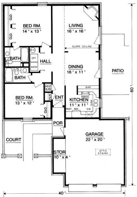 *total square footage only includes conditioned space and does not include garages, porches floor plan(s): European Style House Plan - 2 Beds 2 Baths 1200 Sq/Ft Plan ...