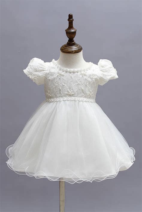 Eh oui mesdemoiselles, ici vous trouverez la robe de soirée pour petite fille pour être aussi élégante que maman. Robe de cérémonie en dentelle bébé fille à manche ballon ...