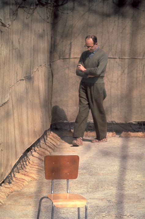 Collection of sourced quotations from eichmann in jerusalem (1963) by hannah arendt. Adolf Eichmann, Nazi potentate, in his cell in Israel ...
