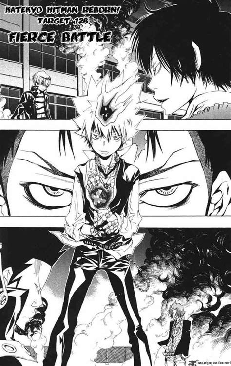 Tsuna comes home one day, only to be greeted by a little baby mafioso who apparently is his new home tutor. Katekyo Hitman Reborn Manga Chapter 1