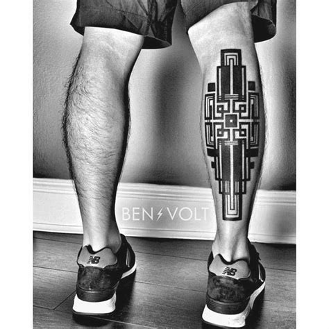 Erguido adorno inspirado por geométricas coreano | Leg tattoos, Body art tattoos, Sleeve tattoos