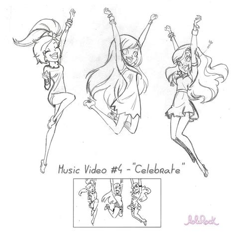 Girls have become very popular and come to their conce. Team LoliRock | Cartoon coloring pages, Cool art drawings ...