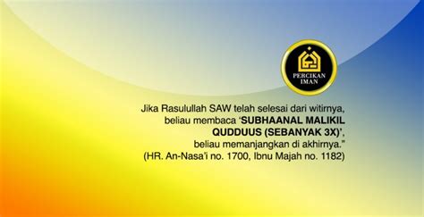 Doa Setelah Shalat Witir - Artikel Islam Berita Islami Tanya Jawab Muslim Percikan Iman