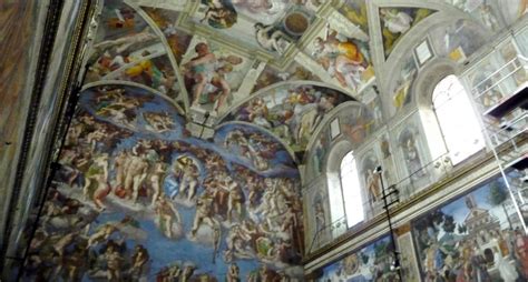 The ceiling is that of the sistine chapel, the large papal chapel built within the vatican between 1477 and 1480 by pope sixtus iv, for whom the chapel is named. The ceiling of the Sistine Chapel (Flickr Creative Commons ...