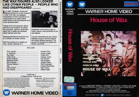 Check spelling or type a new query. House of Wax (1953) on Warner Home Video (United Kingdom ...