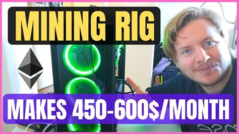 Depending on times its probably going to take you a week or so to get all the … This Mining Rig for Ethereum Makes 450-600$ a Month in ...