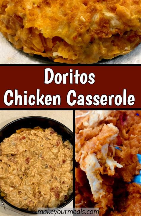 Gradually stir refried bean into dip. Doritos Chicken Casserole Recipe - Make Your Meals ...