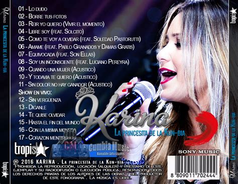 Apenas salió a la pista junto a su compañero rafael muñiz, marcelo. Karina - La Princesita De La Kun-Bia - CD 2016 - Cumbia Music