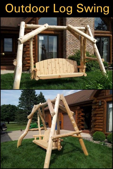 Shop our best sales on outdoor products! Outdoor Log Swing | Discount outdoor furniture, Outside ...