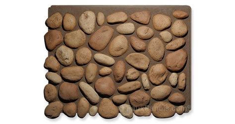 It'll work beautifully in a casual kitchen, den, family room, or a vacation home. Mixed Tan River Rock | Faux rock panels, Rock panel, Faux ...