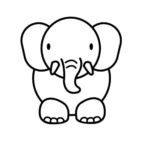 Goed baby olifant kleurplaat kleurplaat 2019. Leuk voor kids | olifanten-0011 | Schattige ...