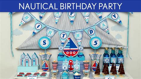 Home calendar holidays the united states marine corps birthday. Nautical Birthday Party Ideas // Nautical - B23 - YouTube