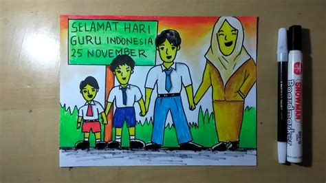 Check spelling or type a new query. Cara menggambar poster hari guru nasional - YouTube