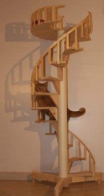 You can later cover the metal pole with wood veneers if you choose, and each tread base will be covered with a wood tread. Cat Climbs via Stairs/Shelves/Cubes/Circles on Pinterest ...