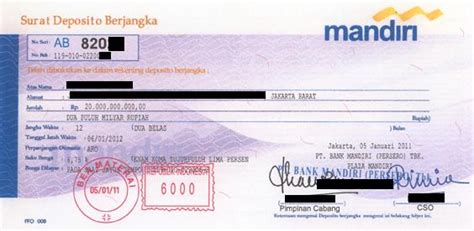 Bunga deposito = jumlah uang simpanan x bunga per tahun x tenor : Sertifikat Deposito Berjangka Palsu, Modus Penipuan Klasik ...