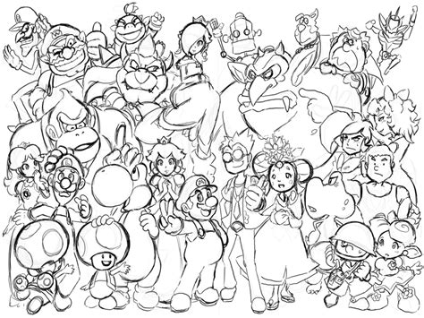 Printable all super mario characters coloring pages. Top Super Mario Smash Bros Coloring Pages | Top Free ...