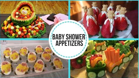 So here are some fabulous appetizer recipes for you to impress your guests! YUMMY BABY SHOWER APPETIZERS - YouTube | Baby shower ...