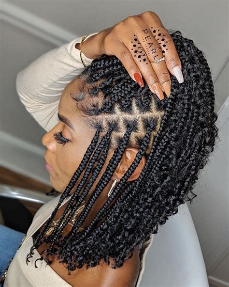 Knotless braids are usually lighter since they require less braiding hair. Hair Collection #knotless | Black girl braided hairstyles ...