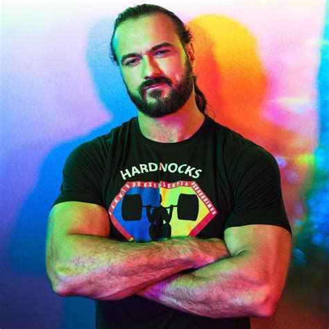 Drew McIntyre posing for WWE's LGBT+ pride month shoot ...