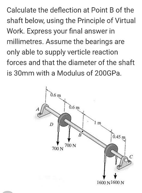 This is entered in column 11 in the same row as the average slope Solved: Calculate The Deflection At Point B Of The Shaft B ...