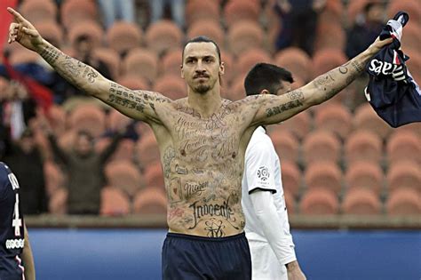 He has eleven of them drawn all over his physique. Zlatan Ibrahimovic's celebration reveals tattoos of people ...