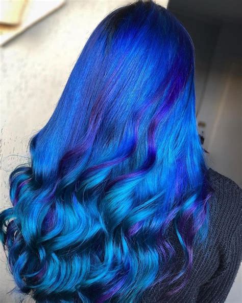 I got highlights and color done by jessica. Stunning Milky Way Hair By @hair_elio Use Blue Velvet ...