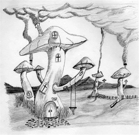 See more ideas about drawings, cool landscapes, landscape pencil drawings. Fantasy landscape by oswin-drawings on DeviantArt