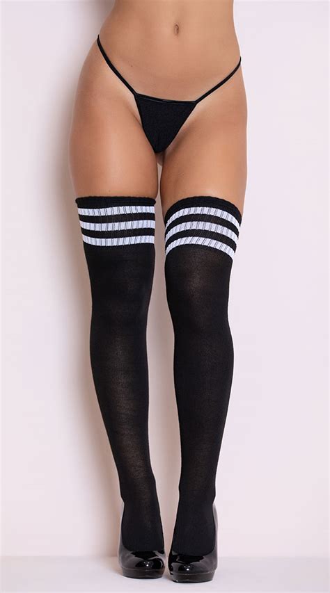 1,871 thigh high stockings garter products are offered for sale by suppliers on alibaba.com, of which stockings accounts for 5%, sexy lingeries accounts for 4%, and garters belt. Xgen Products - White Striped Thigh High Socks, White And ...