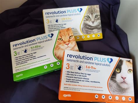 Revolution for cats treats and controls two of the most common intestinal worms in cats: Revolution Plus for Cats!