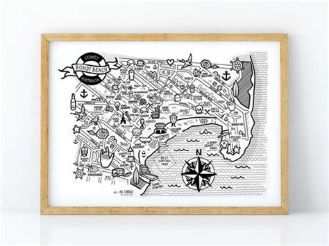 Congratulations to bondi beach, arguably one of the busiest and most popular beaches in australia, which has just become completely accessible! Bondi Beach illustrated map, Sydney, Australia by Rosie Apps illustration www.rosieapps.com ...