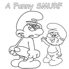 The smurfs coloring pages for kids these famous blue characters are born from the pen of get coupon. Smurf Coloring Pages - Free Printables - MomJunction ...