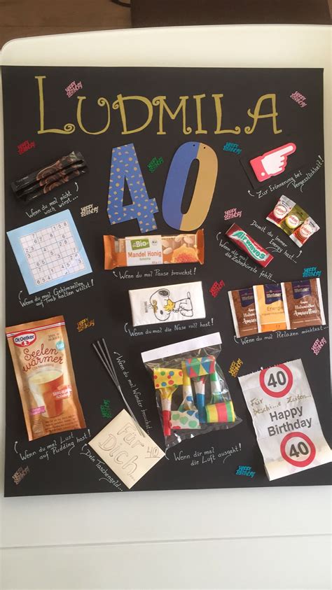 Bald will mich die null. Geburtstagsgeschenk 40 Frau | Geburtstag basteln mit ...