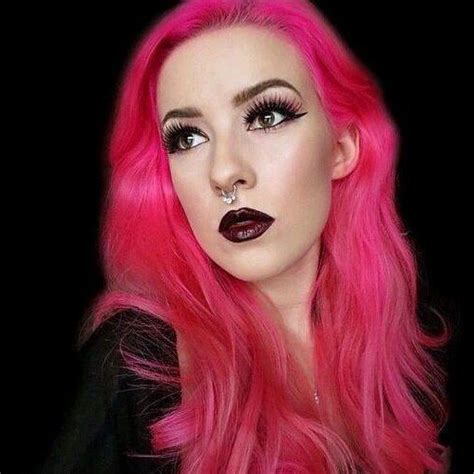 In order to work successfully, the manic panic hair colour should be used as supplied and described if applied to darker untreated hair, results may vary from the colours pictured. Manic panic hot hot pink #pinkaesthetic #hair mermaid ...