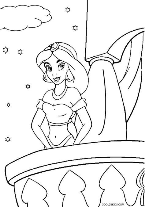 Printable Jasmine Coloring Pages For Kids