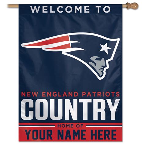 Shopping for a new england patriots gift? WinCraft New England Patriots Personalized 27'' x 37'' 1 ...