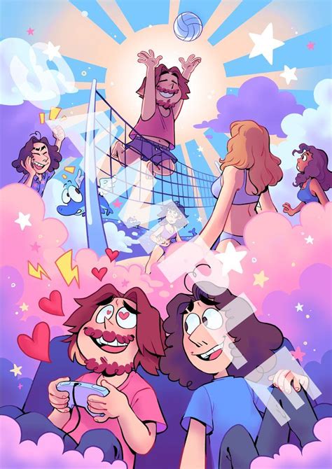 My game grumps fan art piece is done! Extreme Beach Volley Ball Game Grumps Poster! in 2020 ...