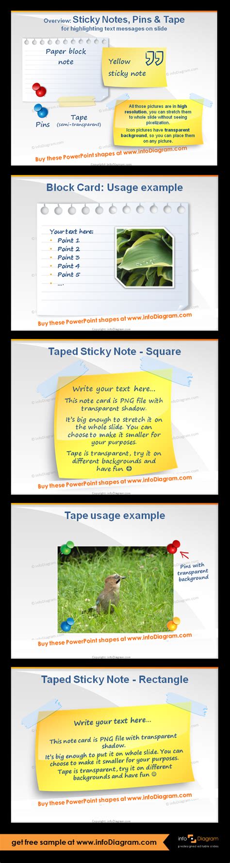 Maybe you would like to learn more about one of these? Graphical elements for PowerPoint - Sticky Notes, Pins, Adhesive Tape pictures. Bitmap pictures ...