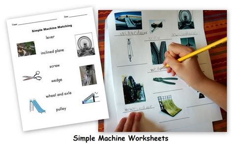 Match the simple machine with its correct definition by writing the corresponding number in the answer column. Worksheet Packet Simple Machines Answers - Nidecmege