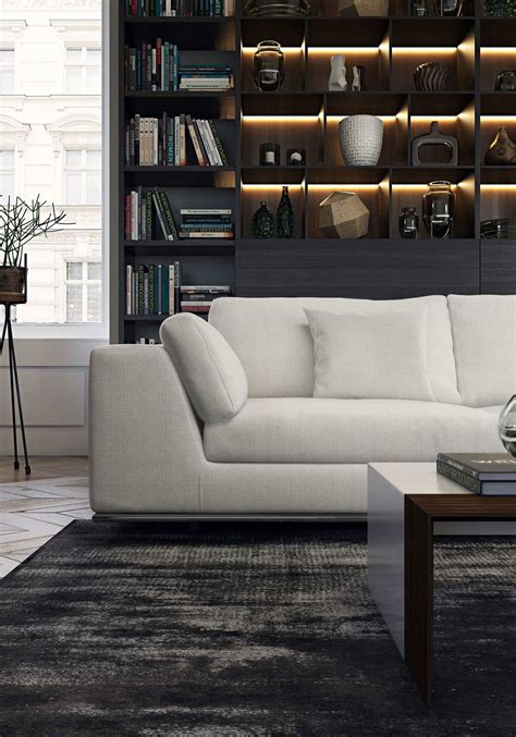 Elegant in its minimalism, unparalleled comfort, and epic scale, the perry u sectional sofa offers modular components creating endless configuration possibilities. Modloft Perry Sectional Sofa 06