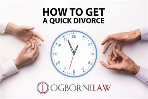 While this simplifies things to some extent, there are still some things you need to know to get through the divorce process as smoothly as possible and to protect yourself from a legal perspective. How to Get a Quick Divorce - Ogborne Law, PLC