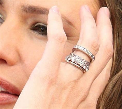 These two canceled their wedding at the last minute in january, 2004 and the rest is history. Jennifer Garner (from Ben Affleck)...I love the idea of just a stack of flush eternity bands i ...