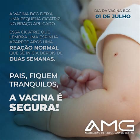 Jul 01, 2021 · a vacina aplicada no nascimento do bebê e que previne contra as formas graves da tuberculose, doença respiratória que afeta principalmente os pulmões, a bcg completa 100 anos neste 1º de. Tire suas dúvidas sobre a vacina BCG - AMG Gestão