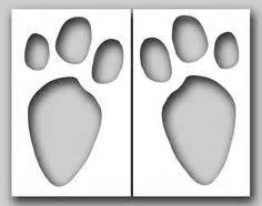 Open any of the printable files above by clicking the image or the link below the image. Easter Bunny Footprints Printable - ClipArt Best
