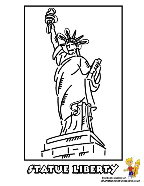 This statue has a unique navy blue color due to the perennial rust of copper! Coloring Book Page Of Statue Of Liberty - Cliparts.co